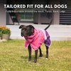 image:imageSpark Paws Dog Raincoat  Waterproof Rain Jacket wHood Full CoveragePink Lilac Purple