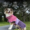 image:imageSpark Paws Dog Raincoat  Waterproof Rain Jacket wHood Full CoveragePink Lilac Purple