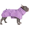 image:imageSpark Paws Dog Raincoat  Waterproof Rain Jacket wHood Full CoveragePurple