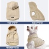 image:imageSpark Paws Dog Sweater Sherpa Jacket Warm Hoodie  Taupe  2XLBeige