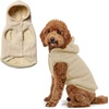 image:imageSpark Paws Dog Sweater Sherpa Jacket Warm Hoodie  Taupe  2XLBeige