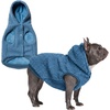 image:imageSpark Paws Dog Sweater Sherpa Jacket Warm Hoodie  Taupe  2XLBlue