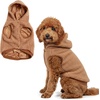image:imageSpark Paws Dog Sweater Sherpa Jacket Warm Hoodie  Taupe  2XLBrown