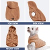 image:imageSpark Paws Dog Sweater Sherpa Jacket Warm Hoodie  Taupe  2XLBrown