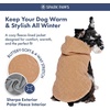 image:imageSpark Paws Dog Sweater Sherpa Jacket Warm Hoodie  Taupe  2XLBrown