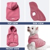 image:imageSpark Paws Dog Sweater Sherpa Jacket Warm Hoodie  Taupe  2XLDark Pink