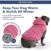 image:imageSpark Paws Dog Sweater Sherpa Jacket Warm Hoodie  Taupe  2XLDark Pink