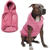 image:imageSpark Paws Dog Sweater Sherpa Jacket Warm Hoodie  Taupe  2XLDark Pink