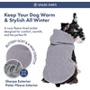 image:imageSpark Paws Dog Sweater Sherpa Jacket Warm Hoodie  Taupe  2XLGrey