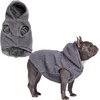 image:imageSpark Paws Dog Sweater Sherpa Jacket Warm Hoodie  Taupe  2XLGrey