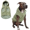 image:imageSpark Paws Dog Sweater Sherpa Jacket Warm Hoodie  Taupe  2XLLight Green