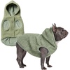 image:imageSpark Paws Dog Sweater Sherpa Jacket Warm Hoodie  Taupe  2XLLight Green