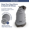image:imageSpark Paws Dog Sweater Sherpa Jacket Warm Hoodie  Taupe  2XLSilver Grey