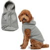 image:imageSpark Paws Dog Sweater Sherpa Jacket Warm Hoodie  Taupe  2XLSilver Grey
