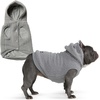 image:imageSpark Paws Dog Sweater Sherpa Jacket Warm Hoodie  Taupe  2XLSilver Grey