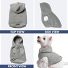 image:imageSpark Paws Dog Sweater Sherpa Jacket Warm Hoodie  Taupe  2XLSilver Grey