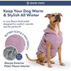 image:imageSpark Paws Dog Sweater Sherpa Jacket Warm Hoodie  Taupe  2XLTaupe
