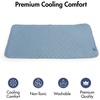 image:imageSpark Paws FrostCore Dog Cooling Mat  Non Gel Self Cooling Pet PadAsh Blue