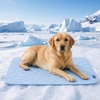 image:imageSpark Paws FrostCore Dog Cooling Mat  Non Gel Self Cooling Pet PadHearts Blue