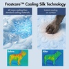 image:imageSpark Paws FrostCore Dog Cooling Mat  Non Gel Self Cooling Pet PadHearts Blue