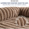 image:imageSpark Paws Luxury Dog Couch Cover Bed Calming Pet Furniture ProtectorBrown
