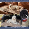 image:imageSpark Paws Luxury Dog Couch Cover Bed Calming Pet Furniture ProtectorBrown