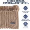 image:imageSpark Paws Luxury Dog Couch Cover Bed Calming Pet Furniture ProtectorBrown