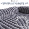 image:imageSpark Paws Luxury Dog Couch Cover Bed Calming Pet Furniture ProtectorGrey