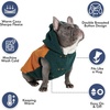 image:imageSpark Paws Reversible Dog Hoodie Sweater for Winter Cold Warm Clothes for Small Medium Large Breeds  Orange and Green  XL01 Orange and Green