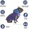 image:imageSpark Paws Reversible Dog Hoodie Sweater for Winter Cold Warm Clothes for Small Medium Large Breeds  Orange and Green  XL03 Purple and Navy Blue