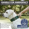 image:imageSpark Paws Tactical Large Dog Collar wHandle  Thick amp Wide Heavy DutySolid Green