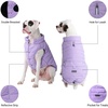 image:imageSpark Paws Winter Dog Jacket  Warm Water Resistant Coat Warm Fleece LinedLilac