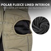 image:imageSpark Paws Winter Dog Jacket  Warm Water Resistant Coat Warm Fleece LinedOlive