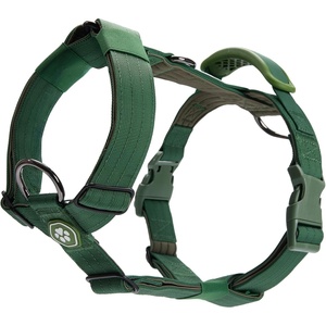 image:imageSpark Paws Comfort Control No Pull Dog Harness  Heavy Duty Front ClipSolid Green