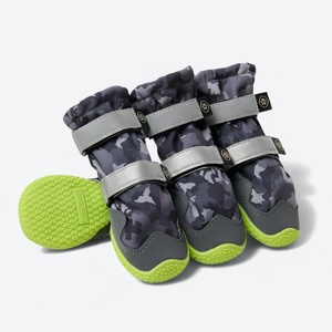 image:imageSpark Paws Dog Rainboots Waterproof Dog Shoes  Gray Camo Size 7Gray Camo