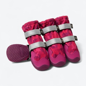 image:imageSpark Paws Dog Rainboots Waterproof Dog Shoes  Gray Camo Size 7Pink Camo