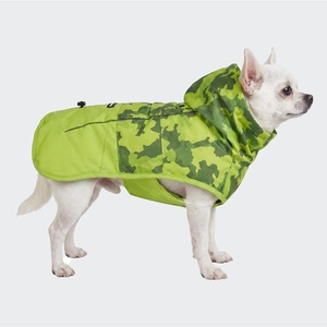 image:imageSpark Paws Dog Raincoat  Waterproof Rain Jacket wHood Full CoverageCamo Lime