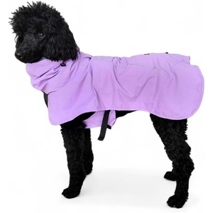 image:imageSpark Paws Dog Raincoat  Waterproof Rain Jacket wHood Full CoveragePurple
