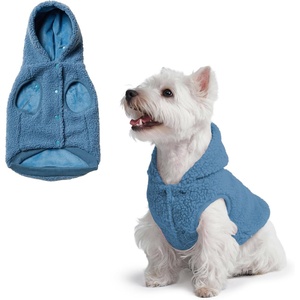 image:imageSpark Paws Dog Sweater Sherpa Jacket Warm Hoodie  Taupe  2XLBlue