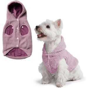 image:imageSpark Paws Dog Sweater Sherpa Jacket Warm Hoodie  Taupe  2XLTaupe