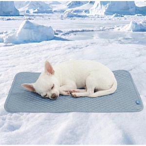 image:imageSpark Paws FrostCore Dog Cooling Mat  Non Gel Self Cooling Pet PadAsh Blue