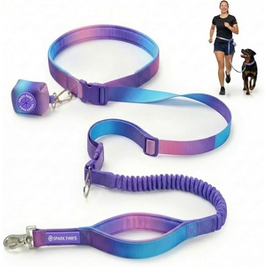 image:imageSpark Paws Hands Free Dog Leash  Bungee Waist Belt for Running amp Walking90s Retro