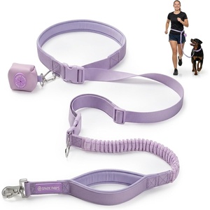 image:imageSpark Paws Hands Free Dog Leash  Bungee Waist Belt for Running amp WalkingLilac