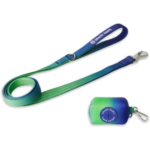 image:imageSpark Paws Premium Dog Leash amp Poop Bag Set  90s RetroLime Wave
