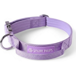 image:imageSpark Paws Tactical Large Dog Collar wHandle  Thick amp Wide Heavy DutyPurple