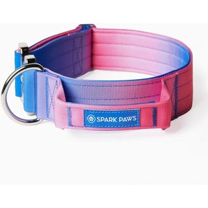 image:imageSpark Paws Tactical Large Dog Collar wHandle  Thick amp Wide Heavy DutySnow Cone