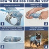 image:imageSpark Paws Dog Cooling Vest  Evaporative Summer Cooling SPF50 ProtectionIce Blue