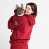 image:imageSpark Paws Dog Hoodie  ButterySoft Sweater Sweatshirt Clothes for PuppyBurgundy
