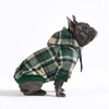 image:imageSpark Paws Dog Hoodie  ButterySoft Sweater Sweatshirt Clothes for PuppyGreen Plaid