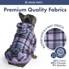 image:imageSpark Paws Dog Hoodie  ButterySoft Sweater Sweatshirt Clothes for PuppyPurple Plaid